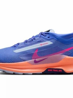 Nike Women’s Trail Running Shoe - Blue with Pink and Orange Accents